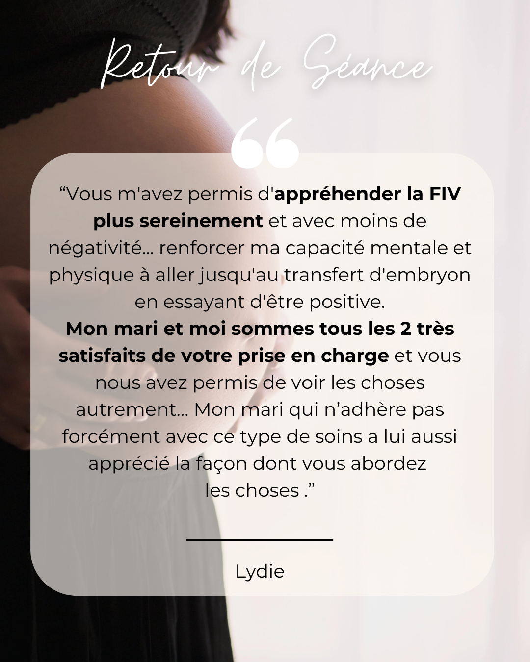 Témoignage accompagnement fertilité et PMA